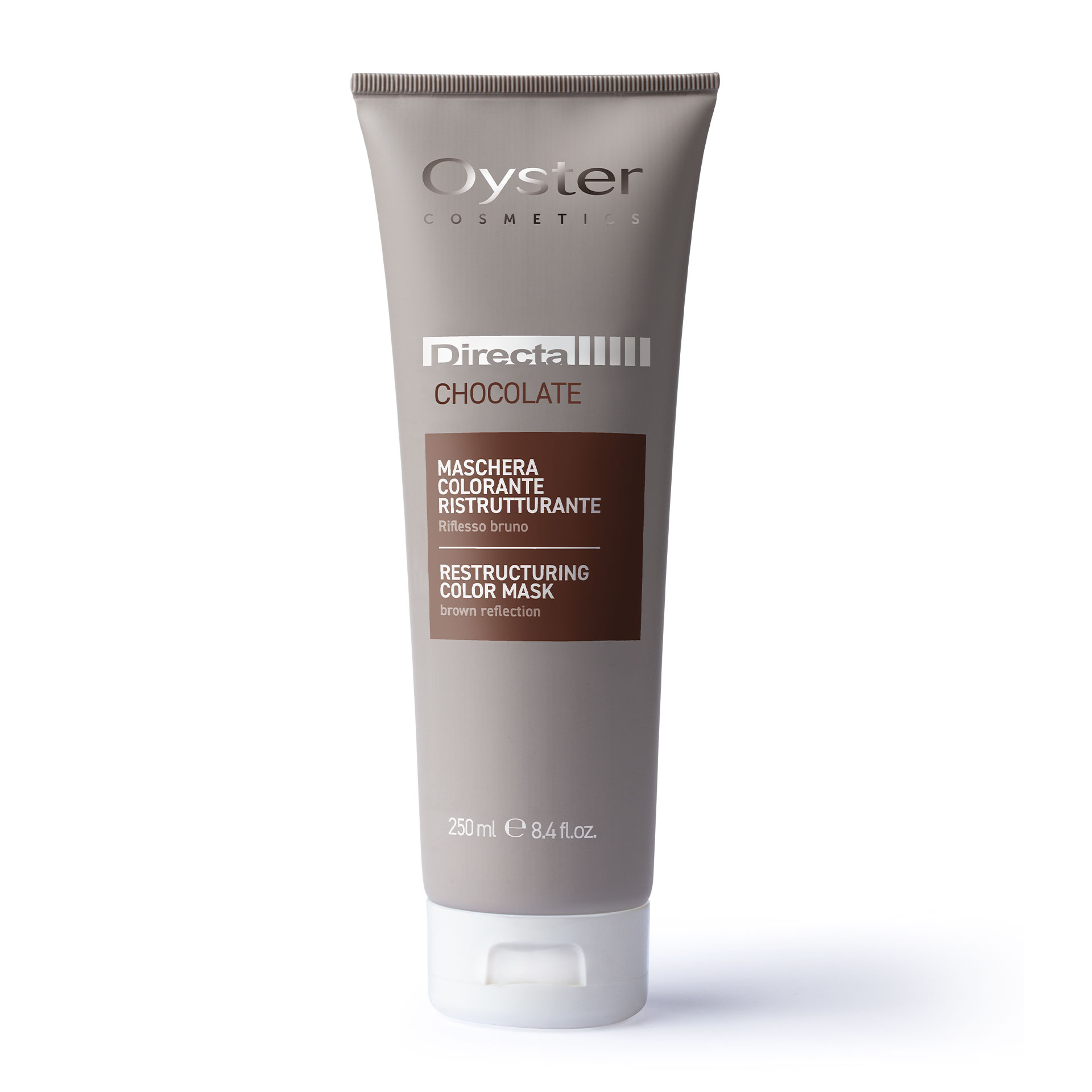 Oyster Cosmetics Тонирующая маска с прямым пигментом DIRECTA CRAZY RESTRUCTURING COLOR MASK CHOCOLATE  шоколадный 250ml