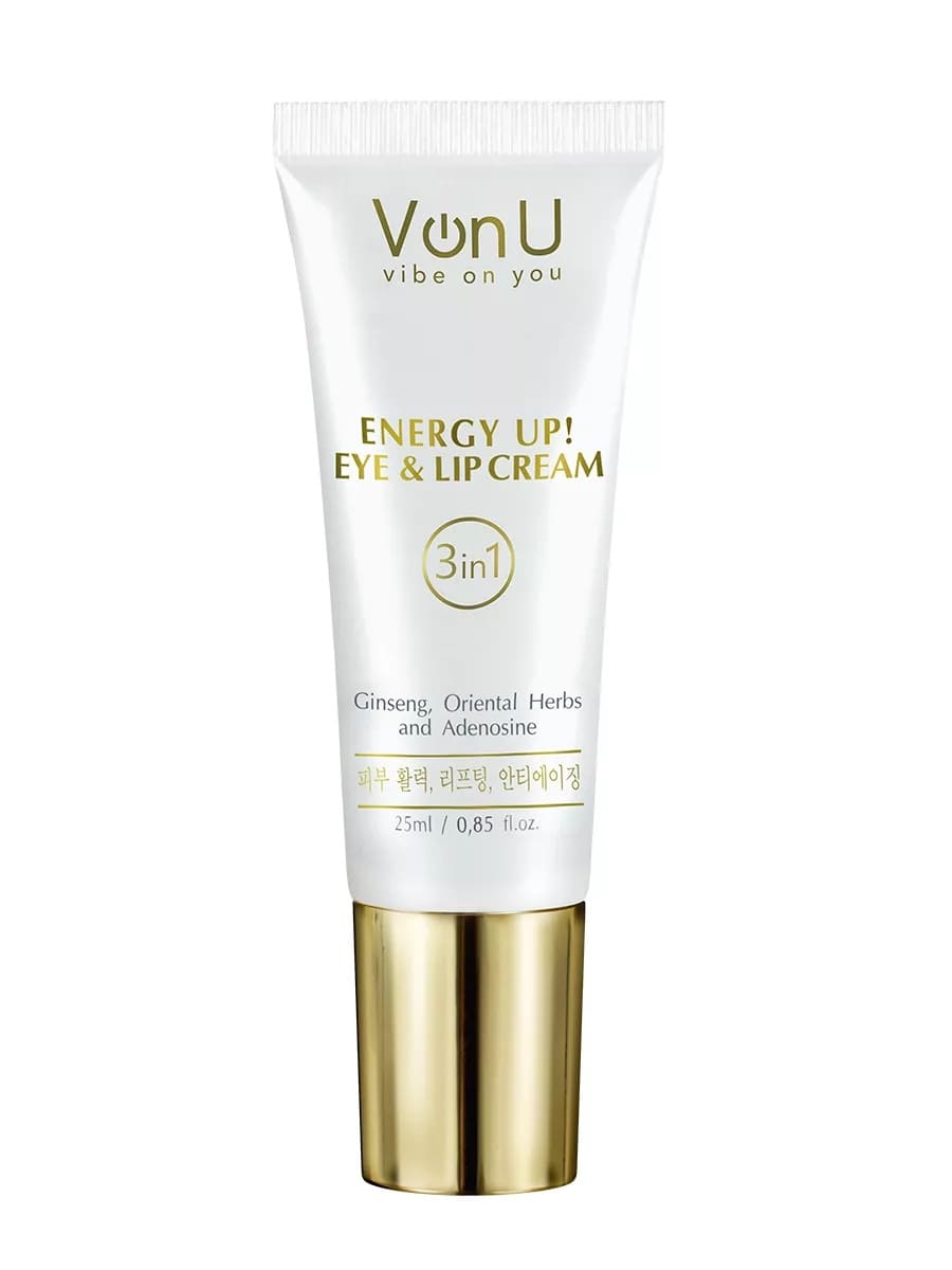 Von-U Омолаживающий крем-энергетик для век и губ ENERGY UP! Eye & Lip Cream 25ml