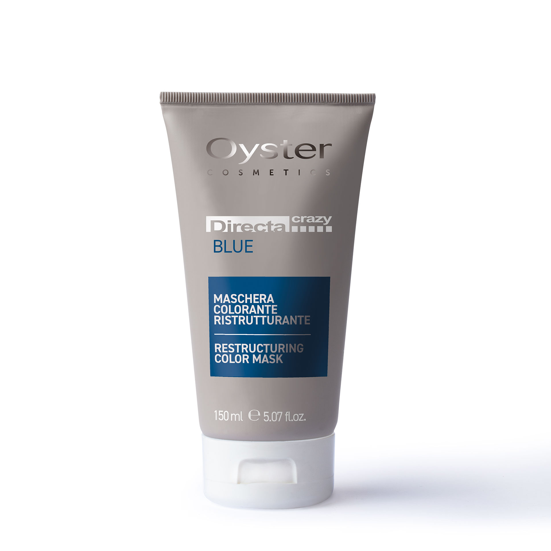 Oyster Cosmetics Тонирующая маска с прямым пигментом DIRECTA CRAZY RESTRUCTURING COLOR MASK BLUE синий  150ml